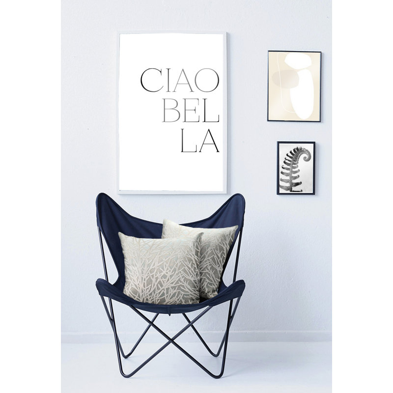 Fenja Floral Cream Square Cushion, 45cm H x 45cm W, Polyester