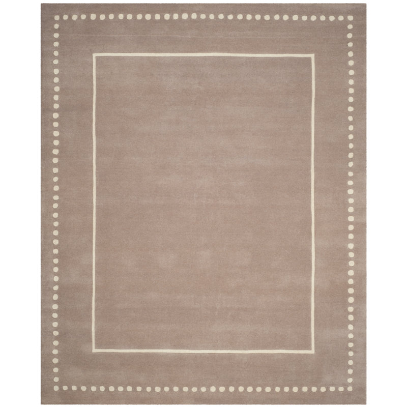 Cruz Hand Tufted Wool Polka Dots Rug, Rectangle 8' x 10'