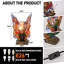 Lampe de table en forme de papillon de style Tiffany - culot E26 / avec prise us