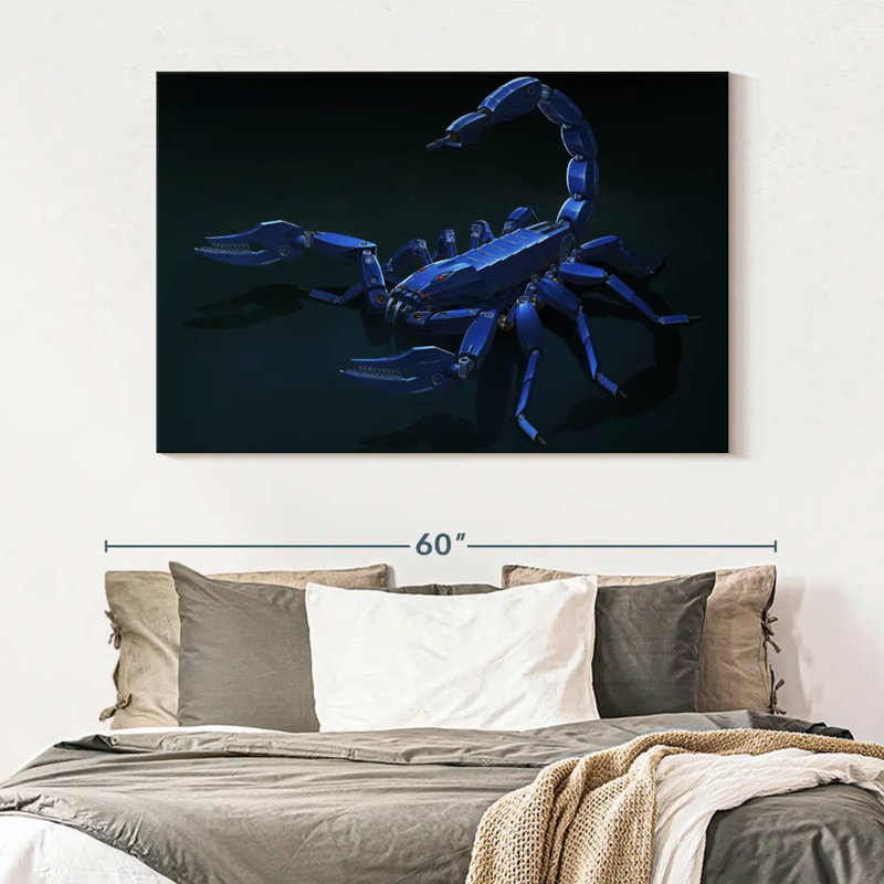 Scorpion en métal Kelan, H 34 po x l 51 po