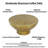 Modern Antique Brass Coffee Table, Orion 32 Inch Round Cocktail Table with Hammered Texture