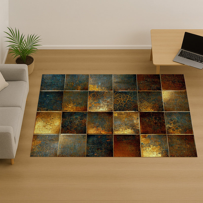 Geometric Area Rug, Rectangle 140 x 200 cm