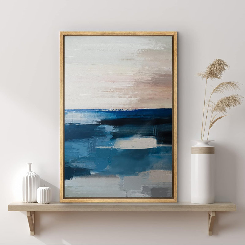 Serene Blue Seascape, reproduction d'art sur toile