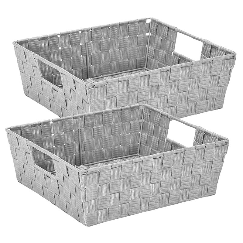 Simplify Fabric Box, Heather Gray