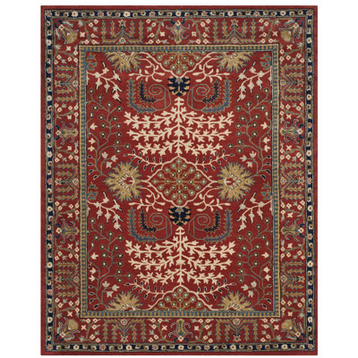 Antiquity Hand-Tufted Red Area Rug