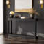 Console étroite de 55,1 pouces avec tablette ouverte, table d'appoint mince moderne pour le vestibule, le couloir, le salon, la table de canapé peu encombrante, le bois d'ingénierie robuste, l'assemblage facile, l'utilisation polyvalente derrière le canapé ou comme table d'appoint