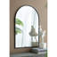 24 "x 36" miroir arqué noir avec cadre en métal pour la construction de vestibule de chambre à coucher de salon