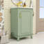 Meuble-lavabo simple autoportant en bois Marsallo avec lavabo en céramique et porte à fermeture en douceur-632743153