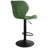 Swivel Upholstered Adjustable Height Counter Stool with Metal Frame