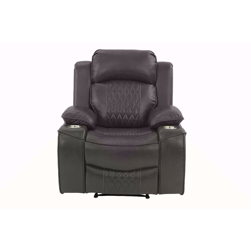 Fauteuil inclinable électrique 1 pièce Power Motion, Gris anthracite
