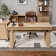 Radnor 3 Piece Configurable Rectangular Writing Desk Office Set