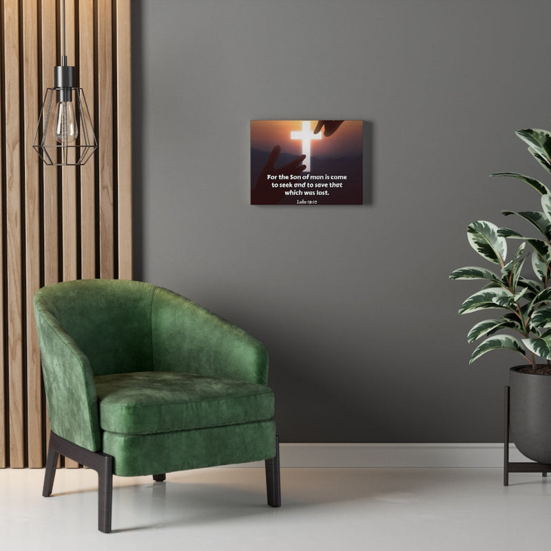 Son Of Man Luke 19:10 - Wrapped Canvas Print, 30cm H x 41cm W