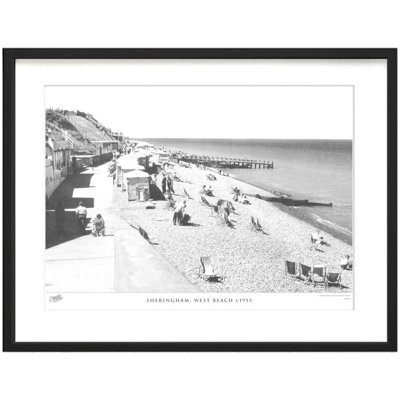 Sheringham, West Beach C1955 by Francis Frith - Single Picture Frame Print