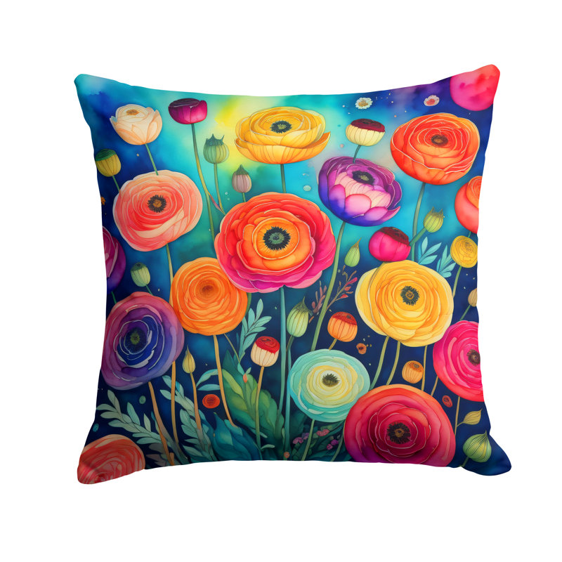 Coussin décoratif intérieur / extérieur Polyester, 18 po x 18 po