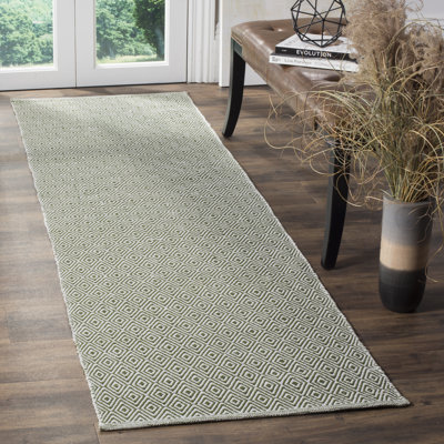 Akihiro Hand Woven Cotton Geometric Rug