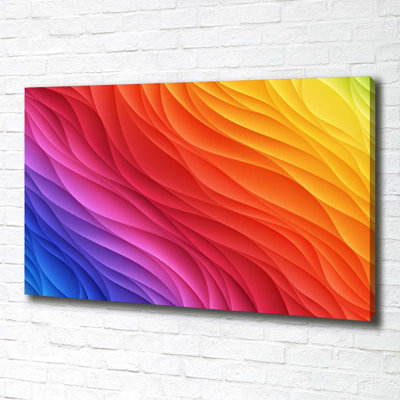 Colorful Waves - Wrapped Canvas Print