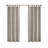 Anaheim Grey Plaid Faux Leather Tab Top Single 50x84" L Curtain Panel with Fleece Lining-1461005790-1414683147