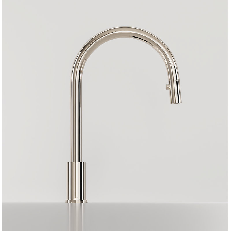 Holborn Pull-Down Single Handle Kitchen Faucet, Polished Nickel