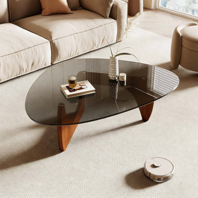 Table basse en verre Mid Century