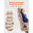 Executive Office Chair With Footrest, 400Lb Capacity Office Chair With Lumbar Pillow & Removable Armrests, Heavy Duty Ergonomic Chair, PU Leather Reclining Home Office Desk Chairs, Brown-1267884757