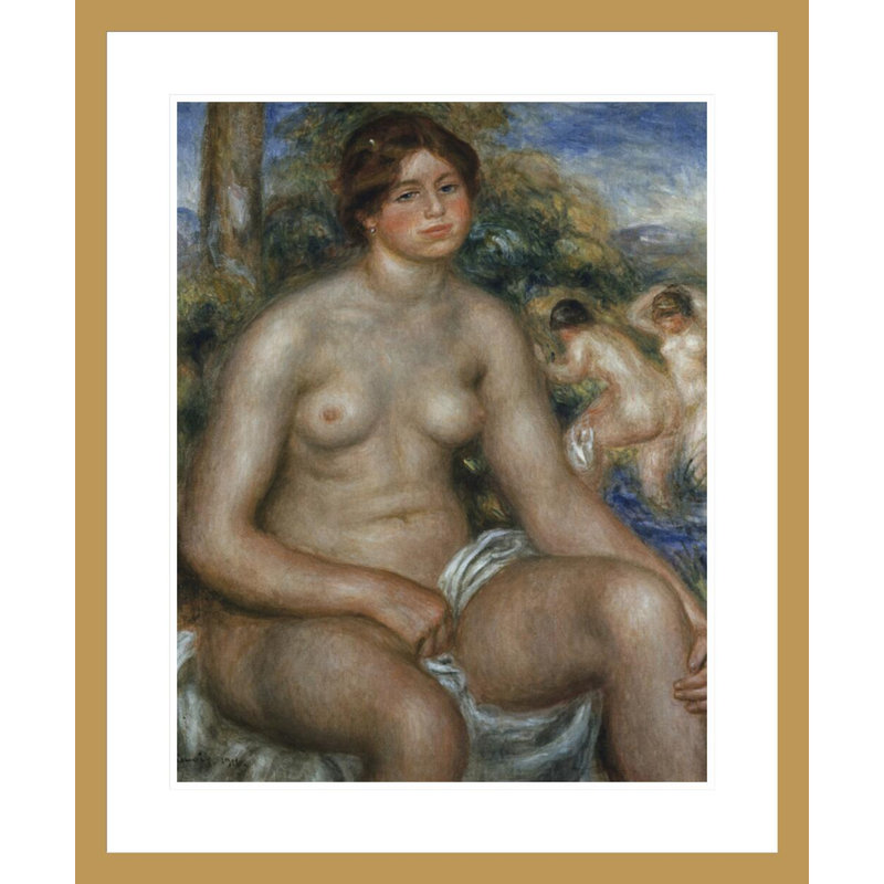 «Sived Nude» par Pierre-Auguste Renoir, impression giclée sur cadre, H 28,3 po x l 23,5 po