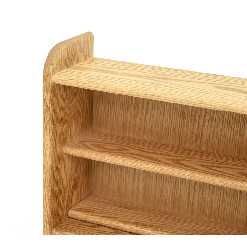 Support à CD en bois de style tablette - Série 02, Naturel, H 18,3 po x l 24,25 po x P 7,25 po