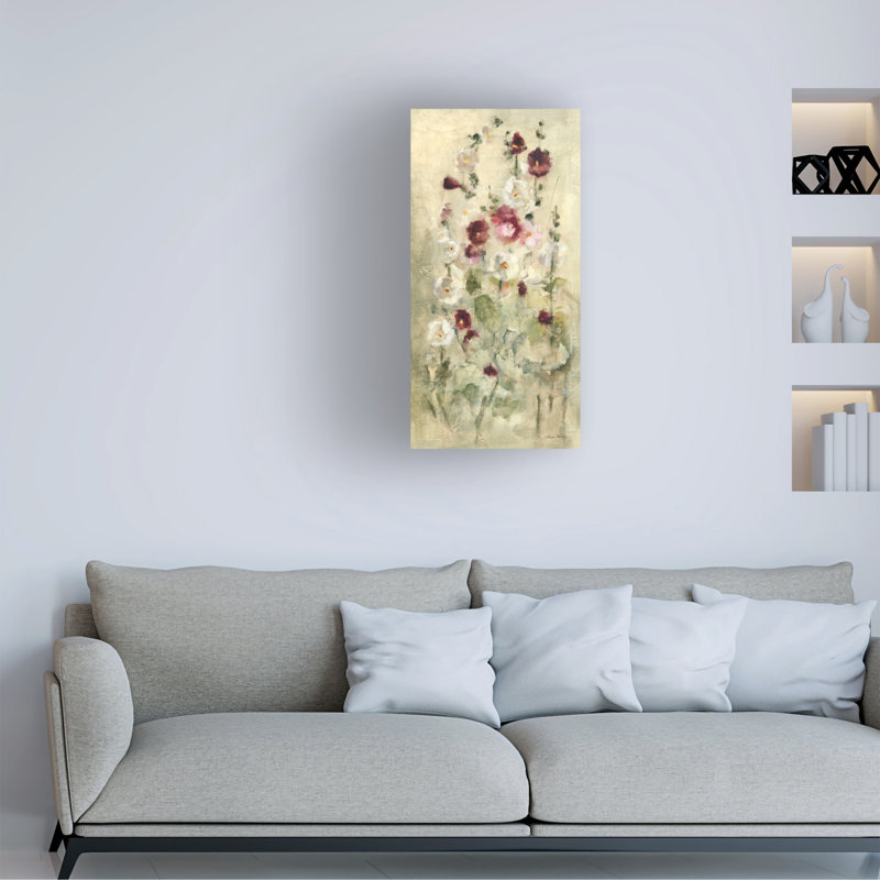 Art sur toile «Bachelor hologhock» de Bacheli, H 32 po x l 16 po