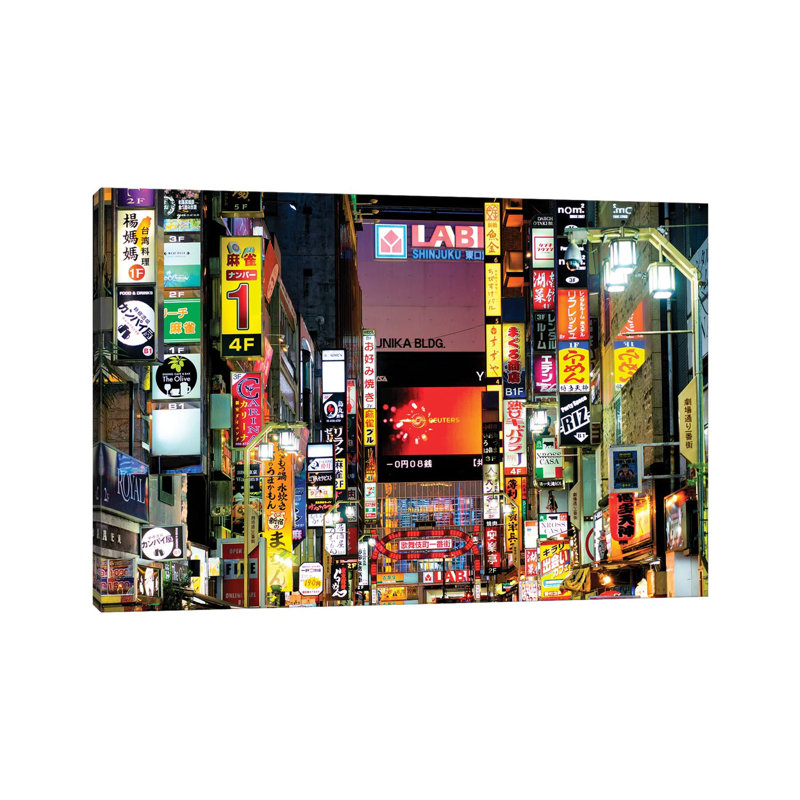 Shinjuku tokyo par Philippe Hugonnard - Photographie sur toile tendue, H 12 po x l 18 po x 1,5 po
