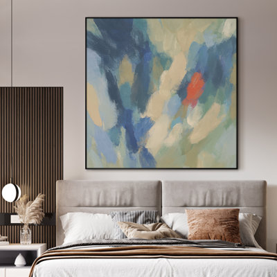 Très grande reproduction d'art abstrait mural - décor d'art moderne moderne pour le salon ou la chambre à coucher, assemblage de cadre requis (assemblage de cadre requis)