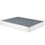 Base de matelas pour grand lit avec revêtement en tissu texturé - support en métal noir 12 lattes Capacité de 700 lb Facile à installer-1104415121