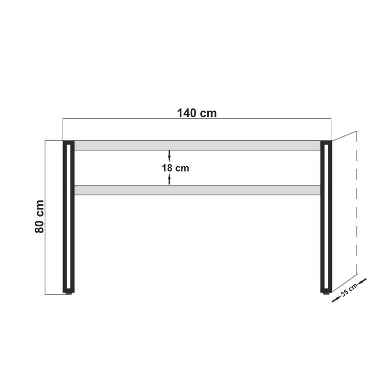 Derica 140cm Sideboard