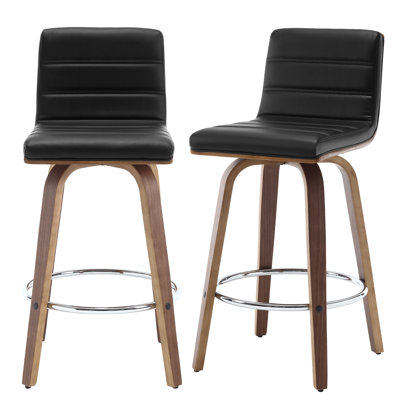 Tabouret pivotant rembourré