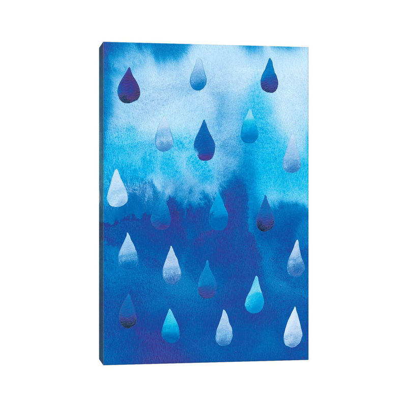Drip Drop I 1 Piece Wrapped Canvas Painting, 30.48 cm H x 45.72 cm W