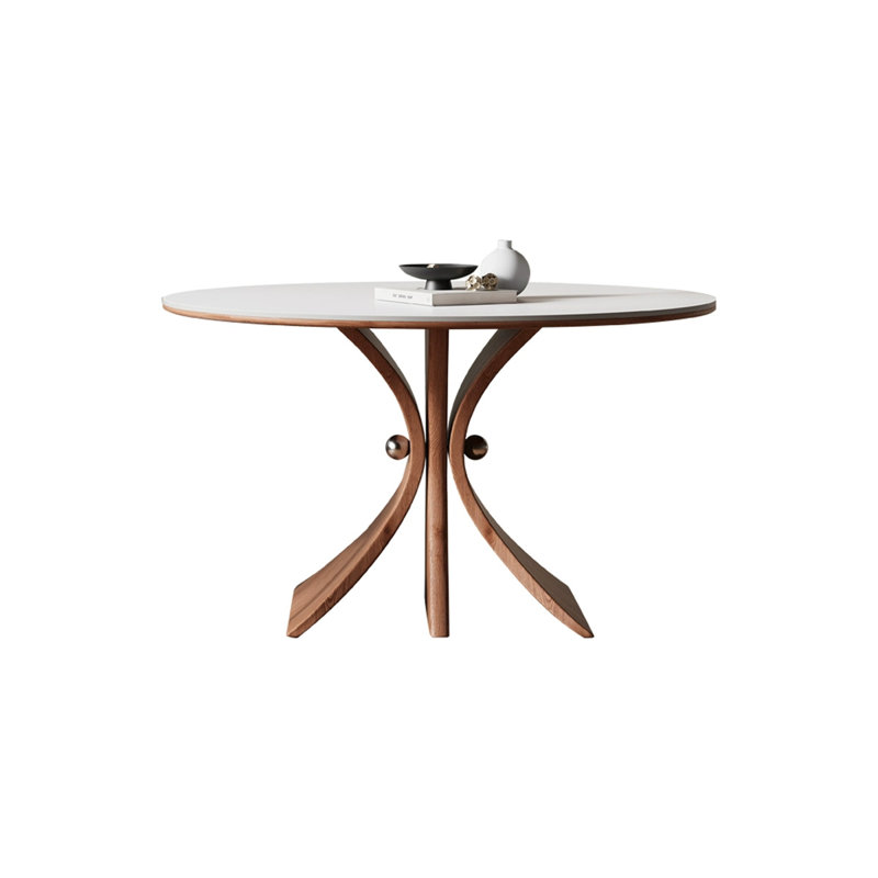 Table de salle à manger blanche, H 29,53 po x L 43,31 po x l 43,31 po