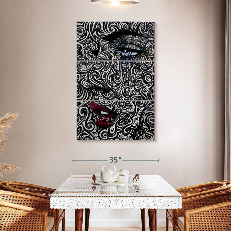 Leisha Engraved, 50" H x 32" W
