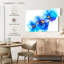Fleur bleue abstraite Avery-107959801