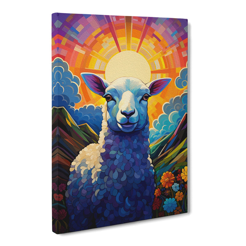Sheep Deco - Wrapped Canvas, 50cm H x 35cm W x 3cm D