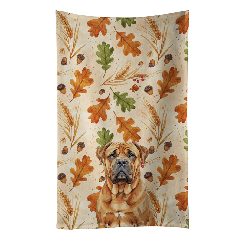 Serviette de cuisine tricolore Sheltie, Red Bullmastiff