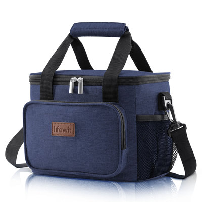 Large Lunch Bag Insulated Lunch Box Soft Cooler Cooling Tote For Adult Men Women, 12-can (8.5l)