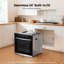 Four mural électrique encastré 24 po avec convection véritable, friteuse et rôtissoire, 243 pi³, acier inoxydable