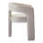 Upholstered Faux Leather Dining Arm Chairs Solid Back Barrel Dining Chairs Set of 2/3/4-242189119-242189113