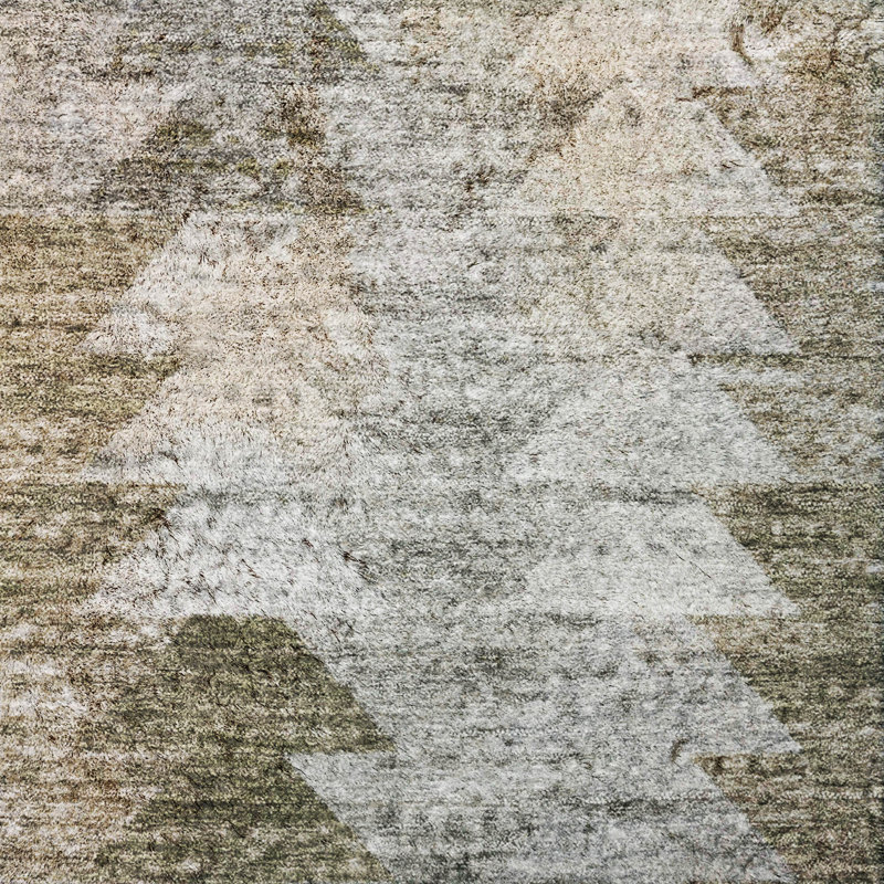 Tapis à poil long de qualité supérieure lavable à la machine ADS632, Brown, 8' x 10'