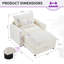 Fauteuil moelleux et demi avec repose-pieds de 46 po de largeur-1352529805