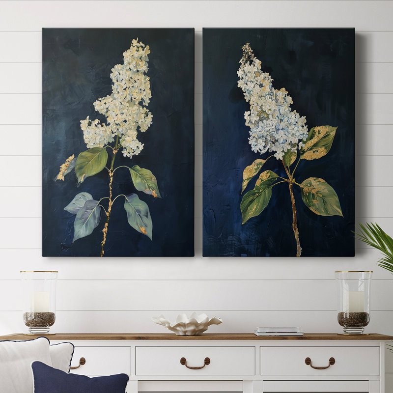FLORAL Series CLXIII-Premium Gallery Wrapped Canvas -Ready to Hang, 36" H x 48" W