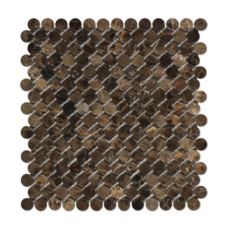 Marble Penny Round Mosaic Wall & Floor Tile