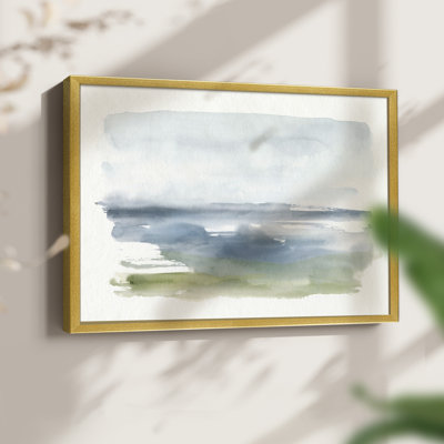 Coastline Splash IV -Framed Print - Restickable