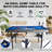 54" Upgrade Multi Game Table,5 in 1 Folding Portabel Games with Accessories,Ping Pong,Pool Billiard