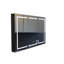 Armoire de salle de bain 53 pouces noir mat avec miroir et lumière DEL-129240353