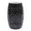 Table d'appoint solaire avec pile solaire intégrée, superbe motif de fleurs la nuit-1236350586