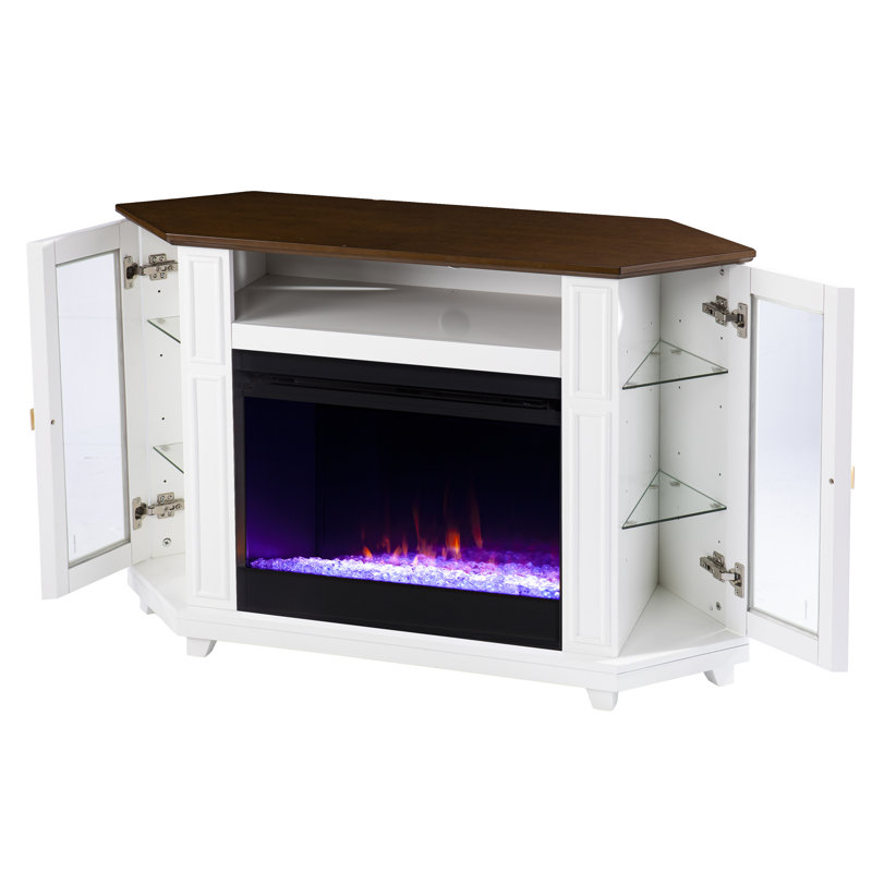 Melousia TV Stand Fireplace for TVs up to 43" Fireplace
